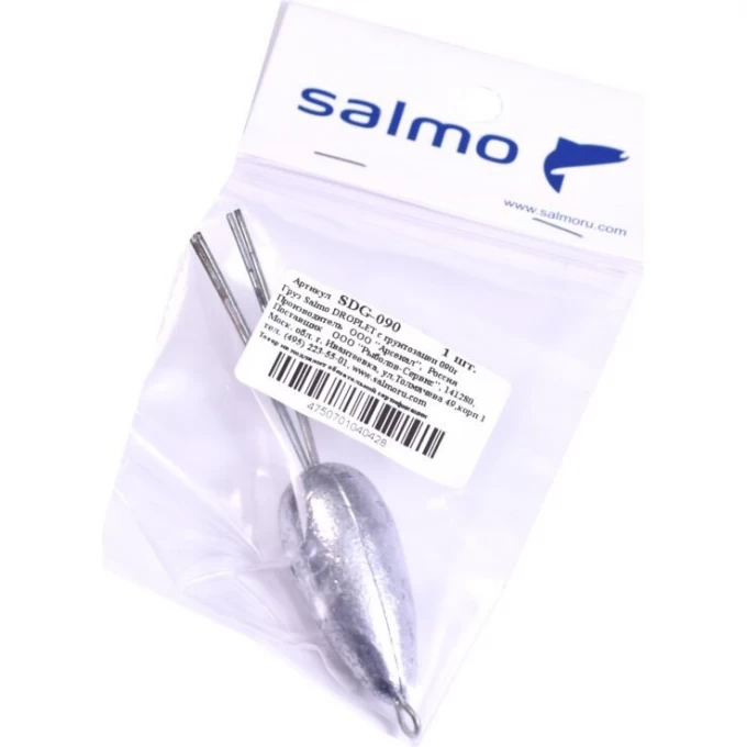 Груз SALMO Droplet с грунтозацепом 090г SDG-090 Груз SALMO Droplet с грунтозацепом 090г SDG-090