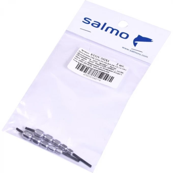 Груза косичка SALMO Tail Oval MIX1 0.5-2.0г (0.5; 0.8; 1.0; 1.5; 2,0г) 2Шт STOV-MIX1 Груза косичка SALMO Tail Oval MIX1 0.5-2.0г (0.5; 0.8; 1.0; 1.5; 2,0г) 2Шт STOV-MIX1