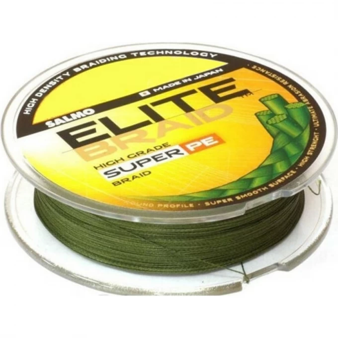 Леска плетёная SALMO Elite Braid Green 125/028 4814-028 Леска плетёная SALMO Elite Braid Green 125/028 4814-028